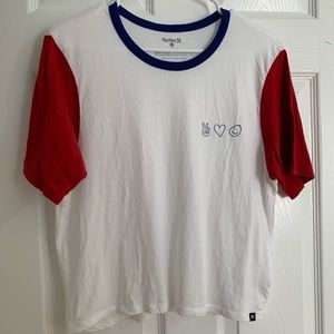 Multi color graphic tee